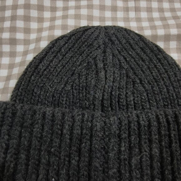 Acne Studios Unisex Dark Grey Knit Hat - Picture 6 of 6